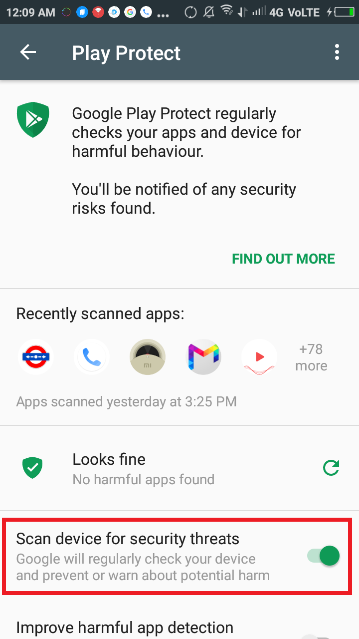 google play protect SR RUMMY